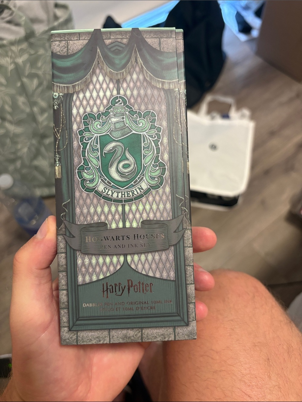 Warner Bros. Harry Potter Slytherin Fountain Pen Set - Green & Silver